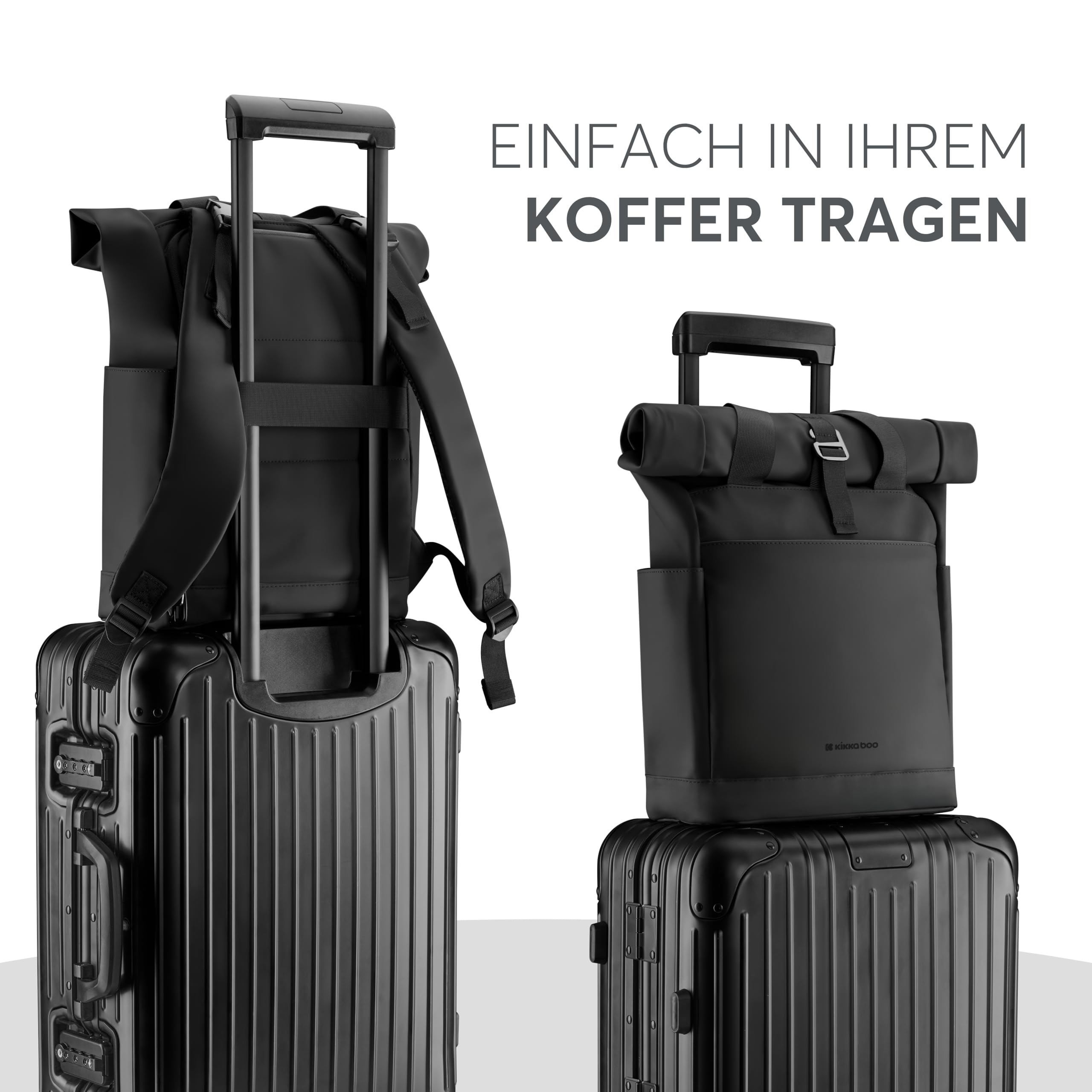 kikka boo CERISE Wickelrucksack, Mommy Bag, Kinderwagenbefestigungen, Große Kapazität, Tragbare Wickelunterlage, Thermotasche, Wasserfeste Tasche, Mehrzwecktasche