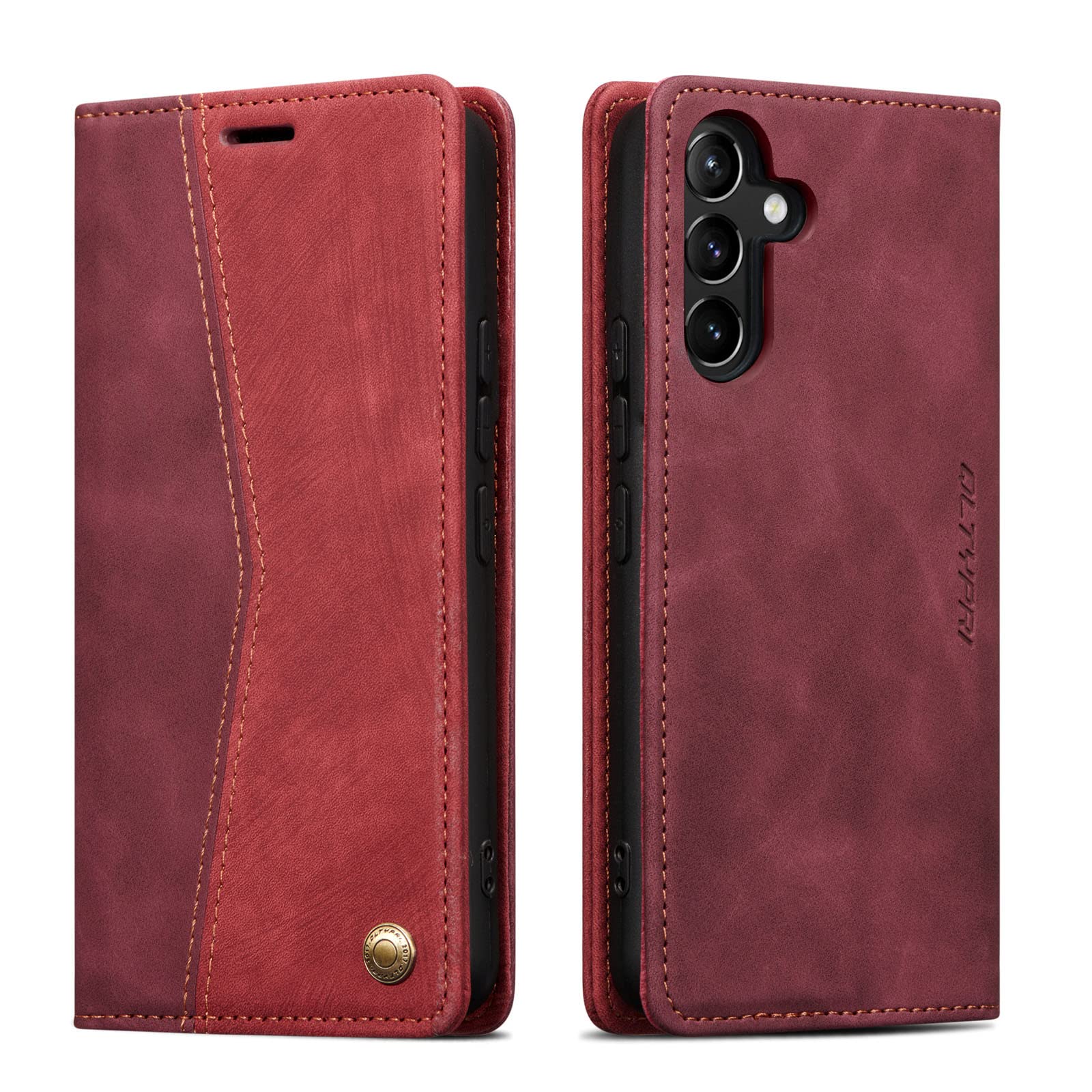 QLTYPRI Wallet Case for Samsung Galaxy A54 5G, Vintage Folio PU Leather Purse Case with Card Slots Magnetic Closure Kickstand Flip Crashproof Phone