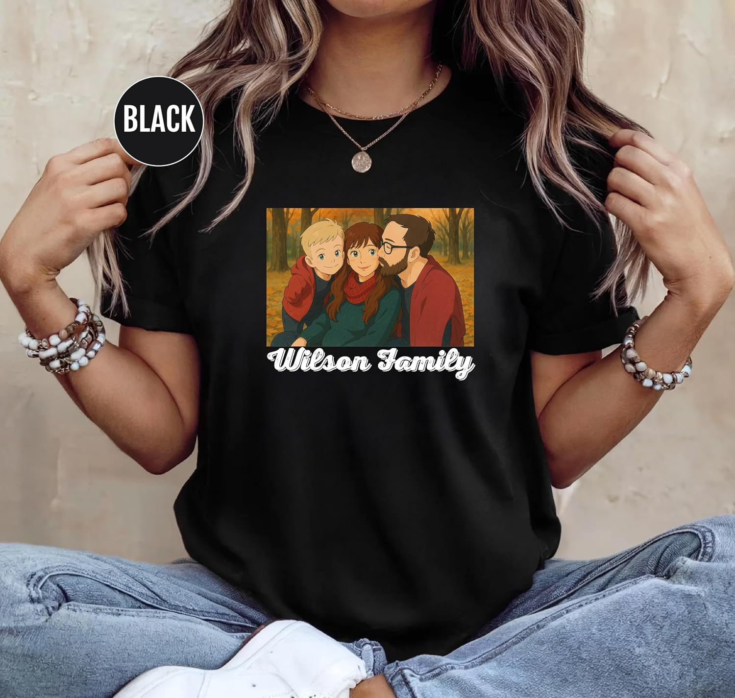 7th Hill Custom Anime Shirt Hoodie Sweatshirt, Add Your Photo or Design, Personalized Ghibli Gift for Men, Women, Mom, Dad, Family, Kids, Matching Outfits for Birthday, Mother’s Day