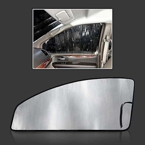 Miniatura 10 de Ventanas laterales traseras de 2 fila (2 unidades) Parasol para 2008 2009 2010 2011 2012 2013 2014 2015 2016 2017 2018 Chrysler Town & Country Town