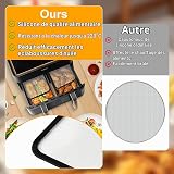 PAPAcroscoma Protection Anti Eclaboussure Inoxydable: 2 Pièces Mailles Fines Accessoires Air Fryer Compatible avec cosori Air Fryer 10L-8,5L Protection Air Fryer - 7