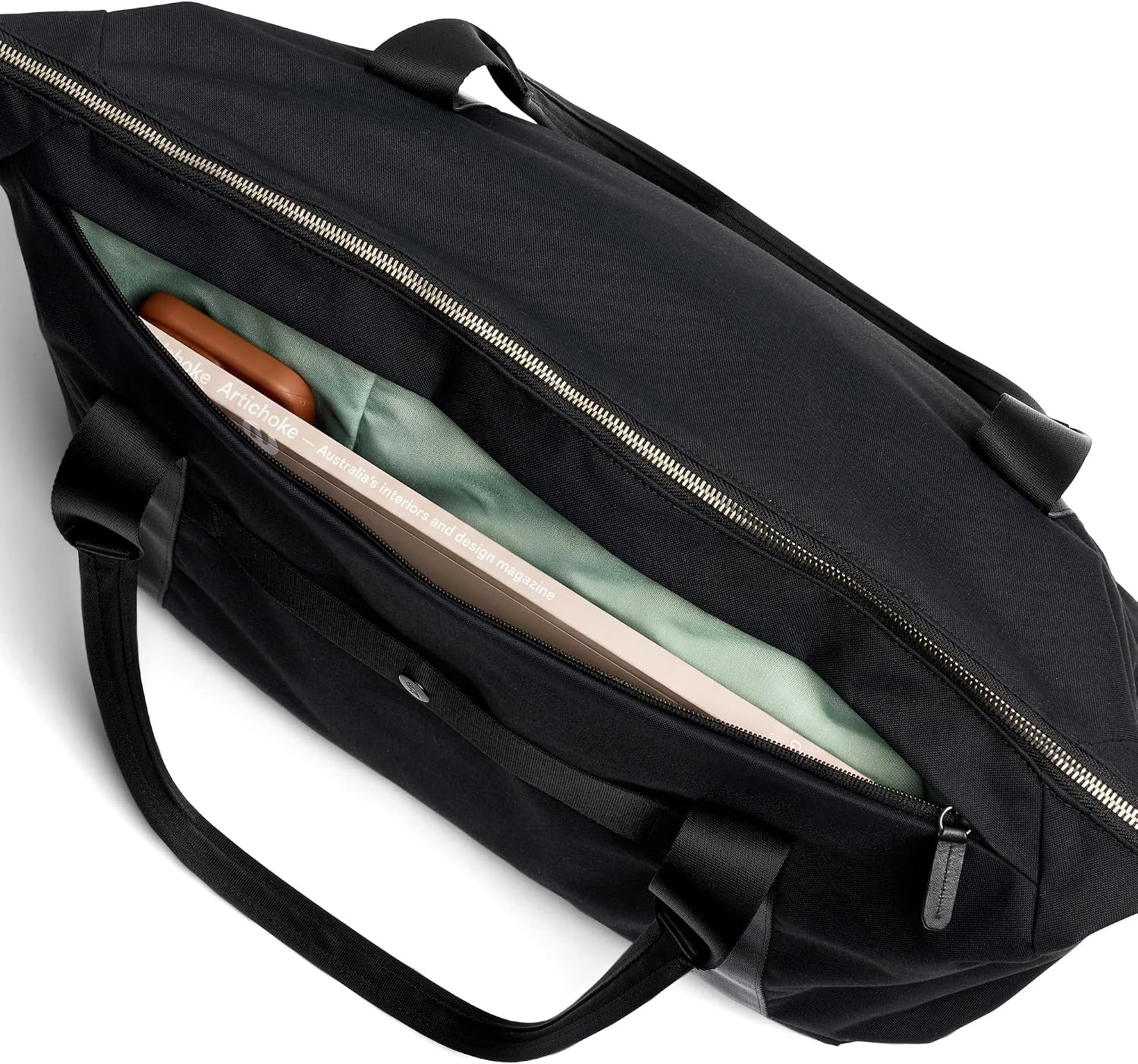 Bellroy Classic Tote (daily and work tote bag with organized storage and luggage pass-through) - Black