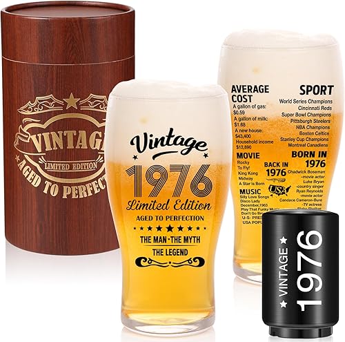 50th Birthday Gifts for Men-50th Birthday Gift Ideas Beer Glass - 50th Birthday Gifts For Him
