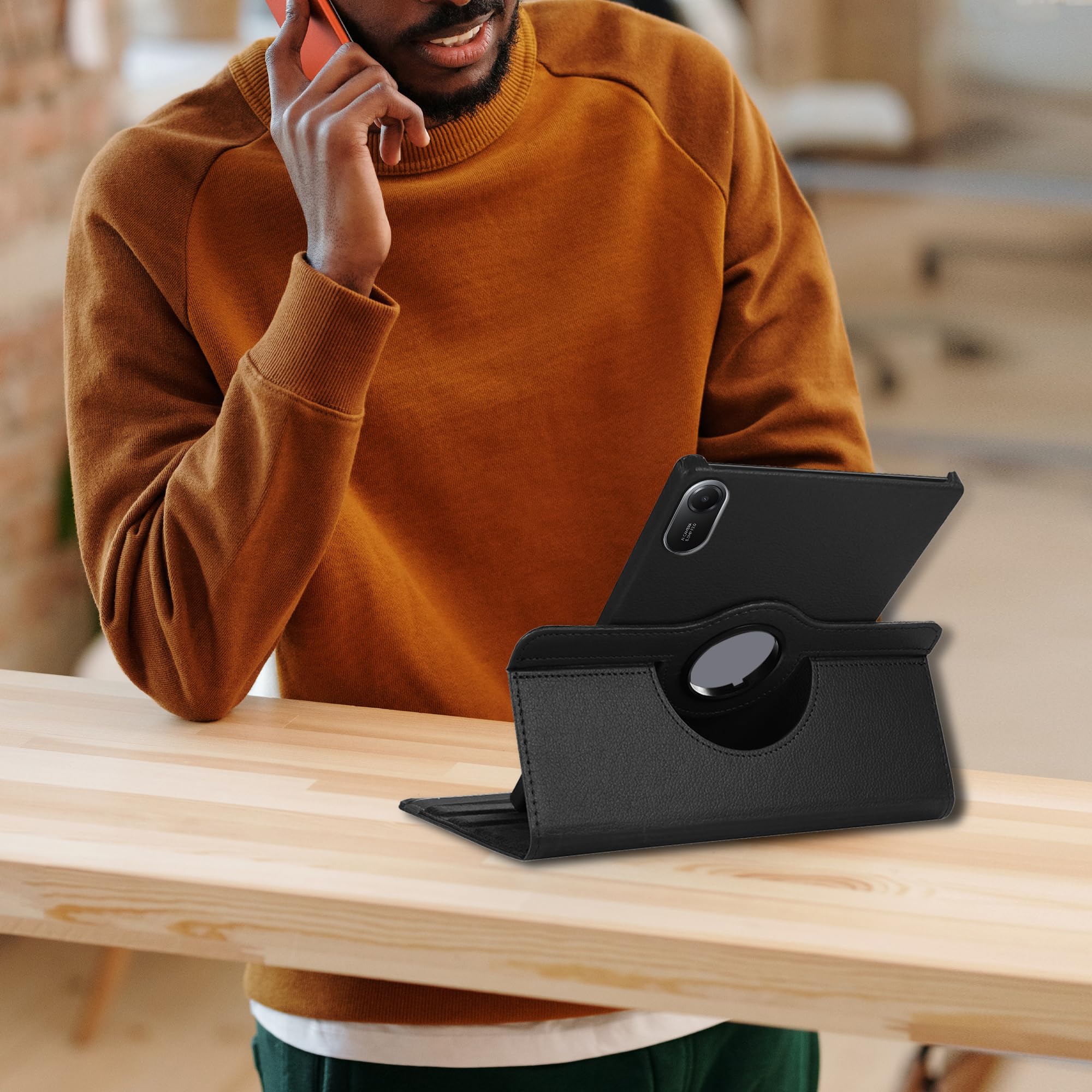 Housse Rotative 360° Pour Xiaomi Redmi Pad 2 11" - Protection PU Cuir - Support Réglable - Microfibre Douce