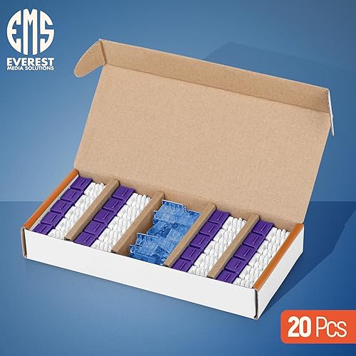 Miniatura 277 de Everest - Paquete de 10 conectores Keystone RJ45 Cat6 en ángulo de 90°, color blanco, conectores RJ45 hembra de perfil delgado, conector Keystone