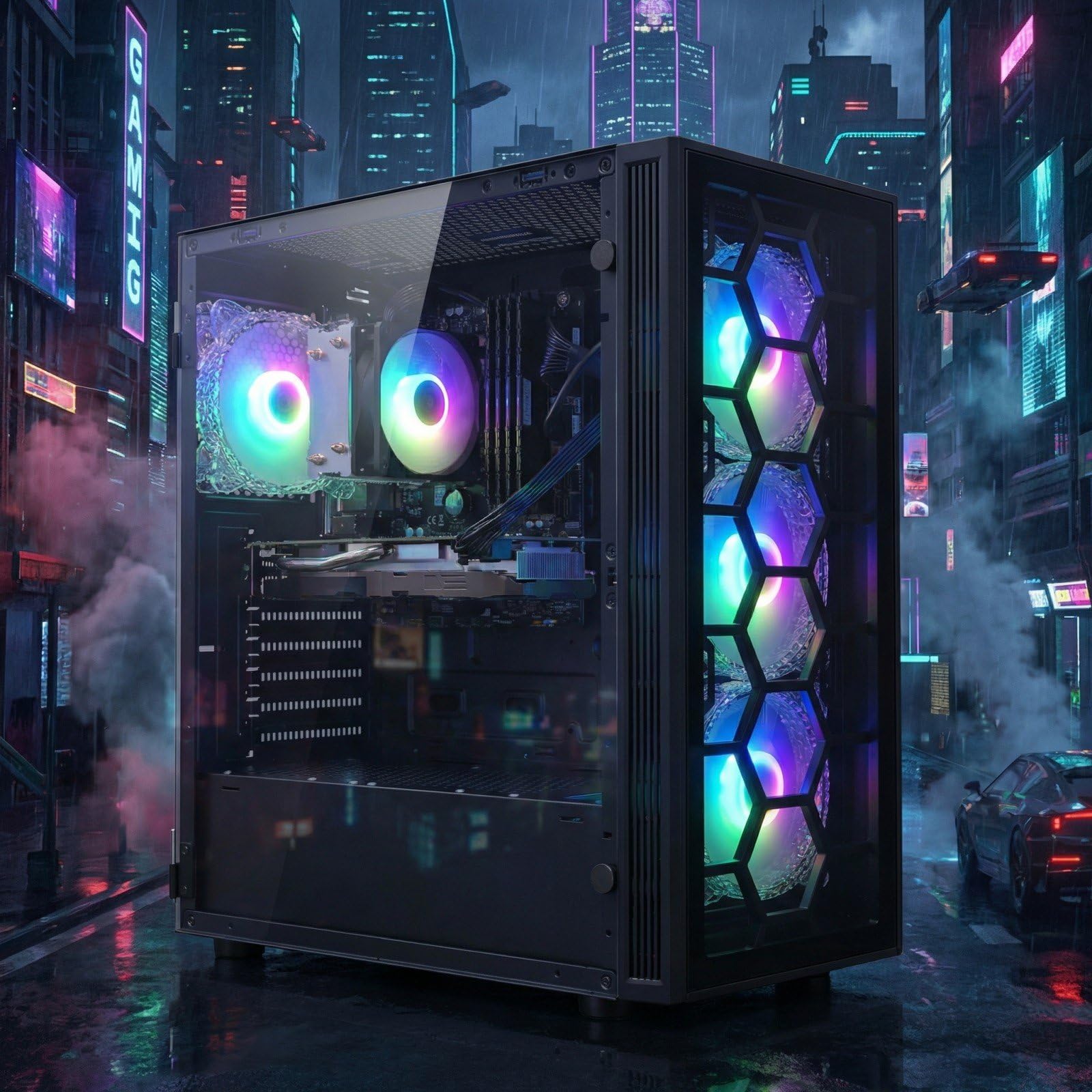Amazon.com: STGAubron Gaming PC Desktop, AMD Ryzen 5 2600 up to