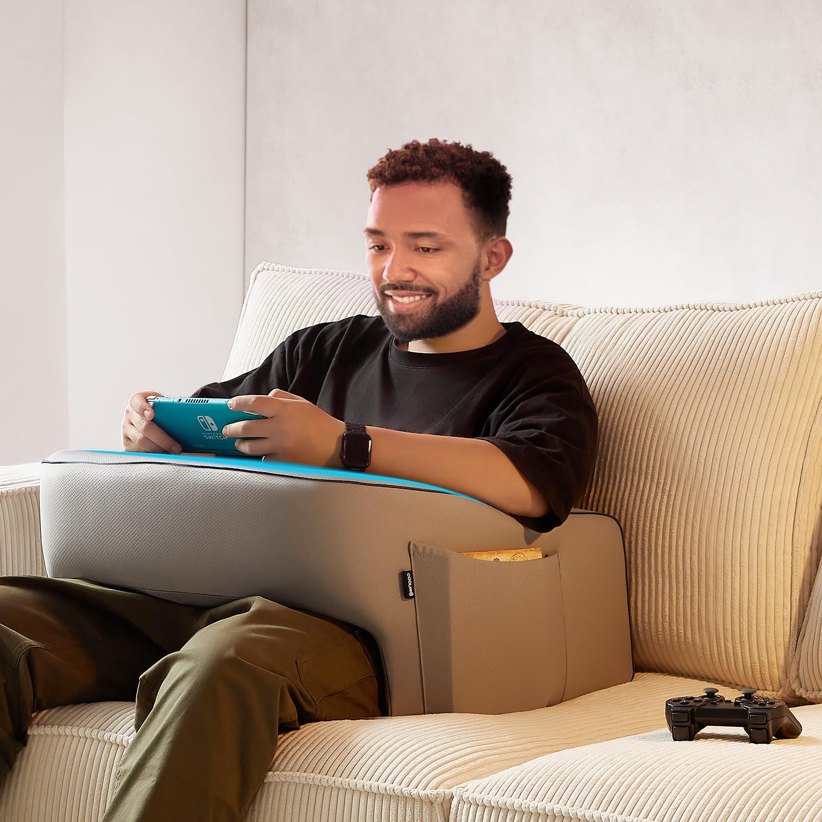 Cojin De Lectura Ejoyous Almohada De Regazo Para Juegos