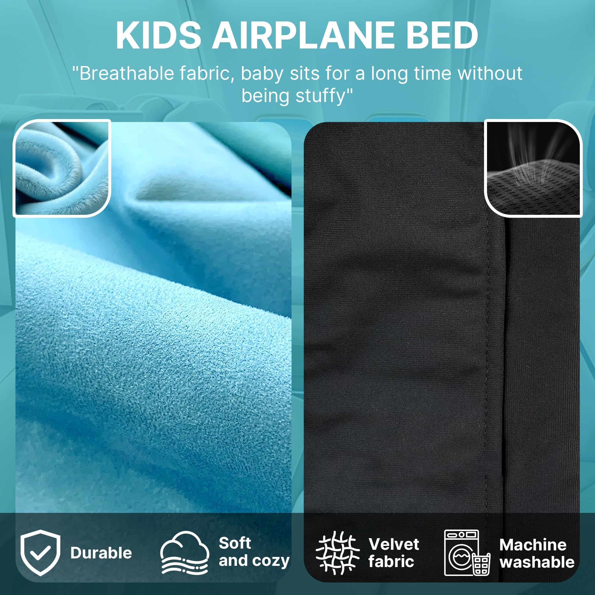 Lettino per bambini in aereo, da 1 a 12 mesi, accessorio essenziale per i viaggi in aereo, lettino portatile per neonati in aereo, adatto per il volo