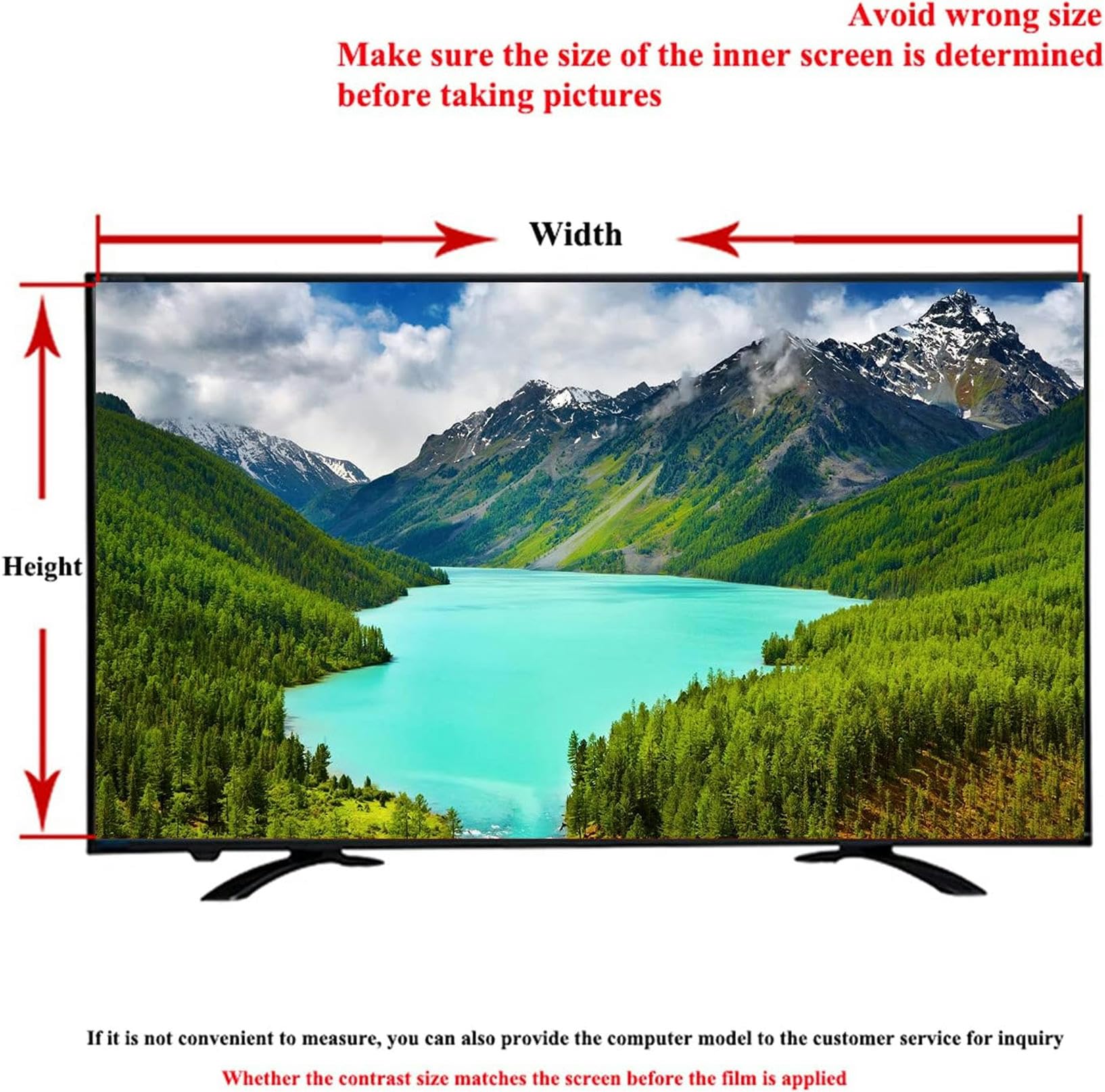 Ochraniacz ekranu telewizora, Folia ochronna na ekran telewizora z filtrem światła niebieskiego, matowa, chroniąca przed zarysowaniami, 32-60 cali(55"(1221 * 689mm))