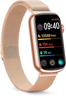 FITVIISlim Fitness Tracker with Blood Oxygen, Blood Pressure, 24/7 Heart Rate and Sleep Tracking, IP68 Waterproof Activity Trackers and Smart Watches with Step Tracker, Pedometer for Women Men