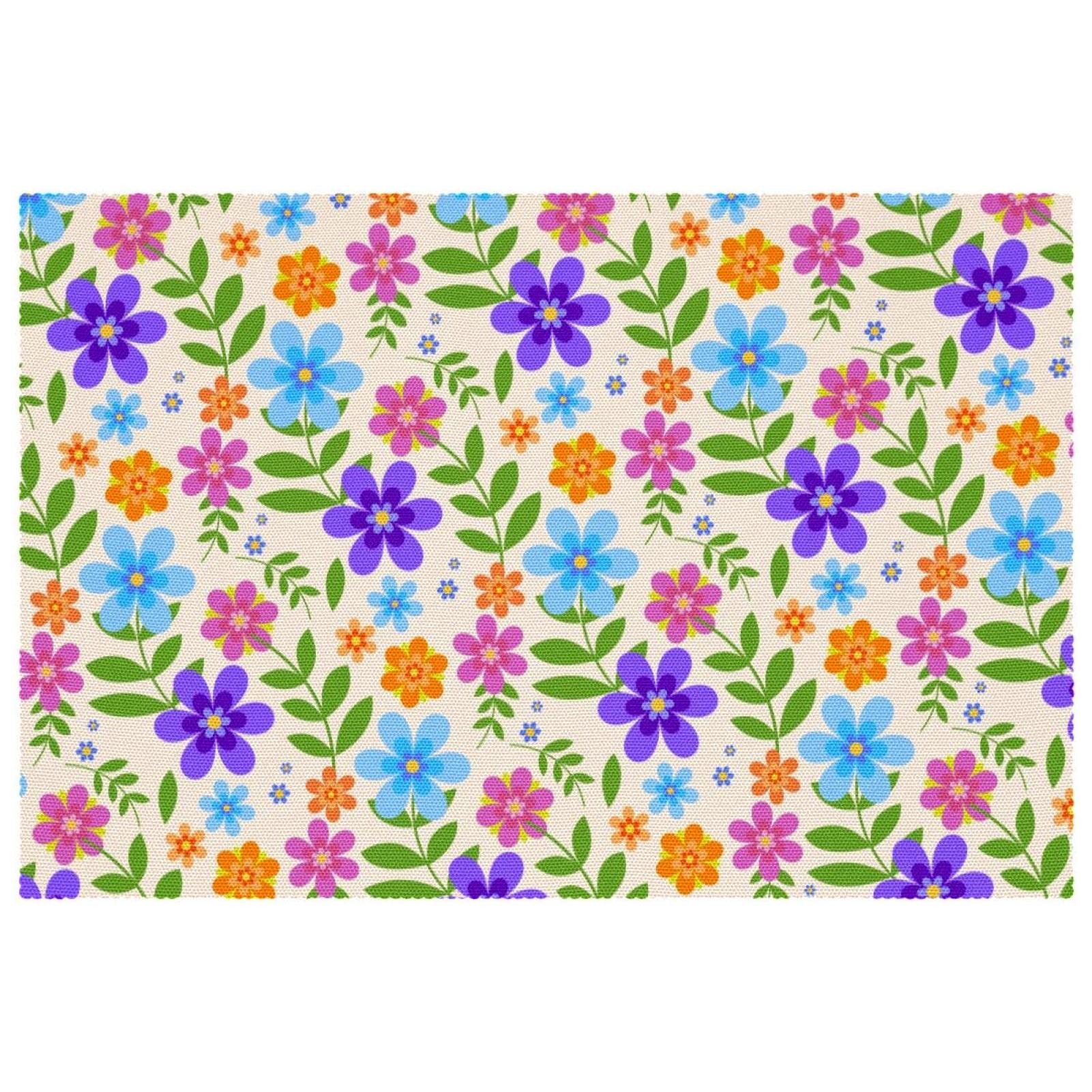 Sets de table à motif floral vintage pour repas de famille chaleureux