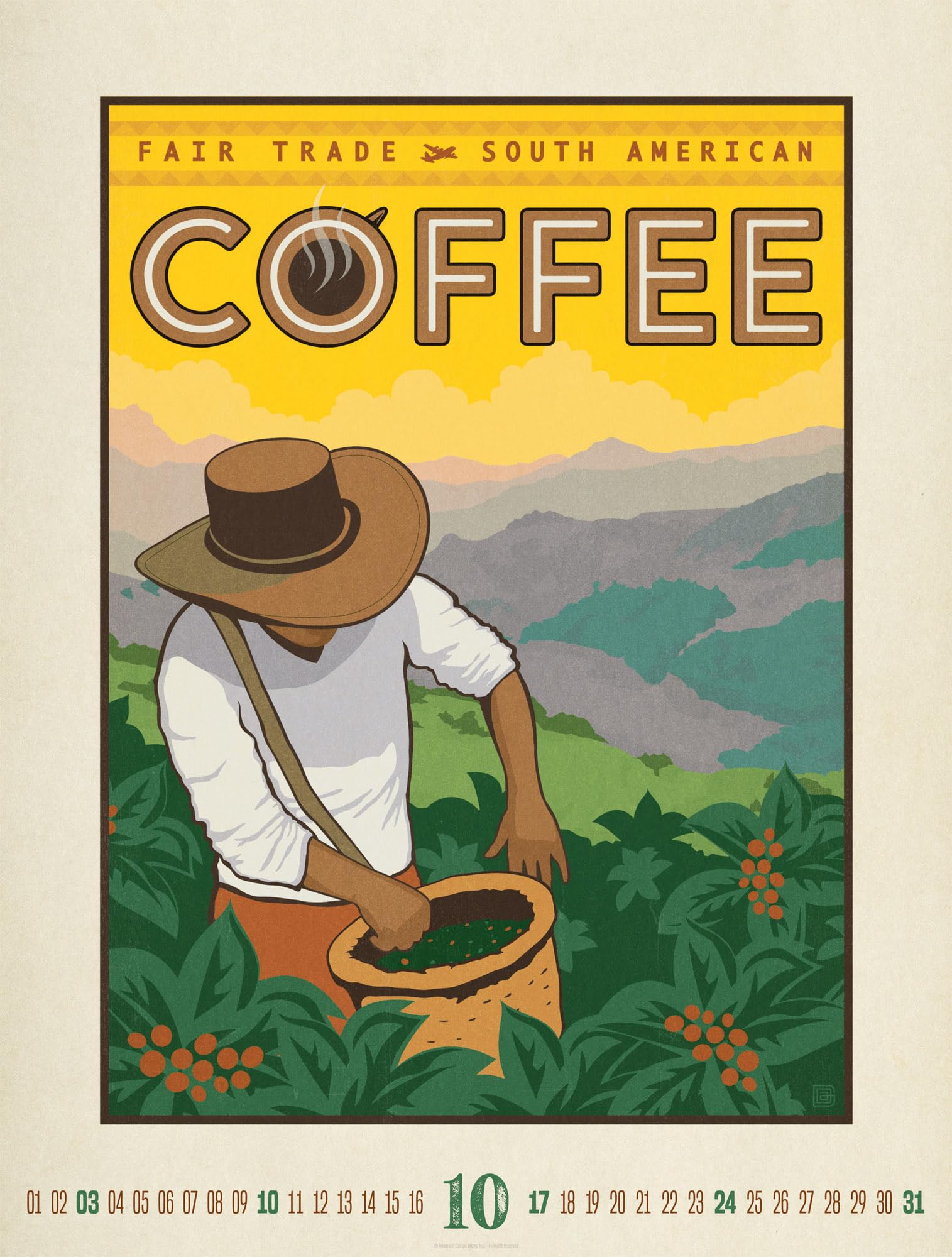 Coffee Time Kaffee-Plakate-Kalender 2027: Geschmackvoller Retro-Kalender im großen Hochformat (50x66 cm) | Illustrationen für Kaffee-Fans