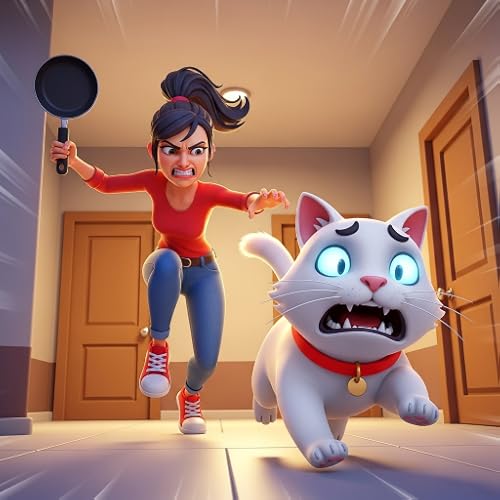 Scary Cat Simulator – Überlebensstrategie: Mutter flieht aus dem Haus