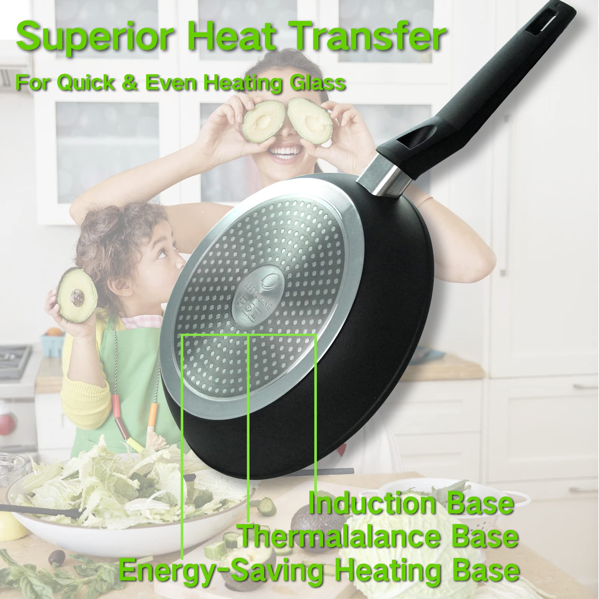 Lecooking 9.5" Nonstick Frying Pan - PFOA Free -5