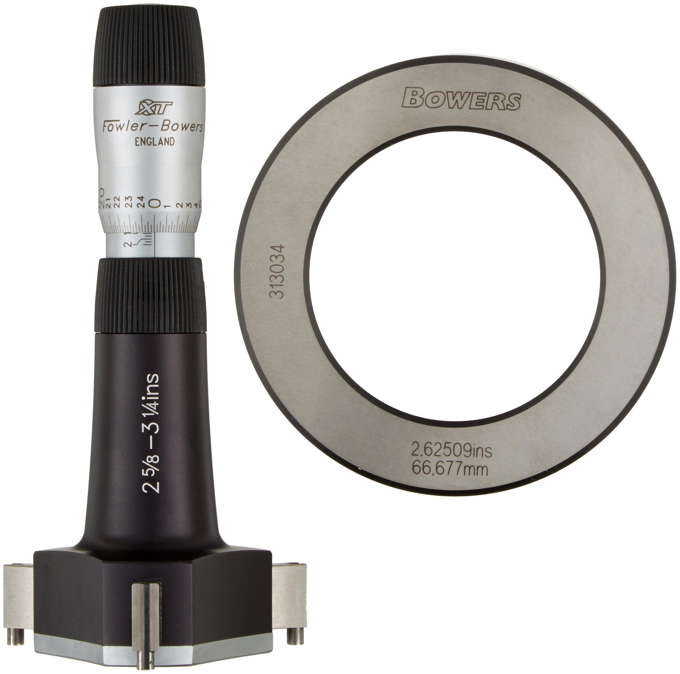 Bowers 52-255-314-0, XT Analog 3-Point Holemike Head with 0.625"-0.750" Measuring Range