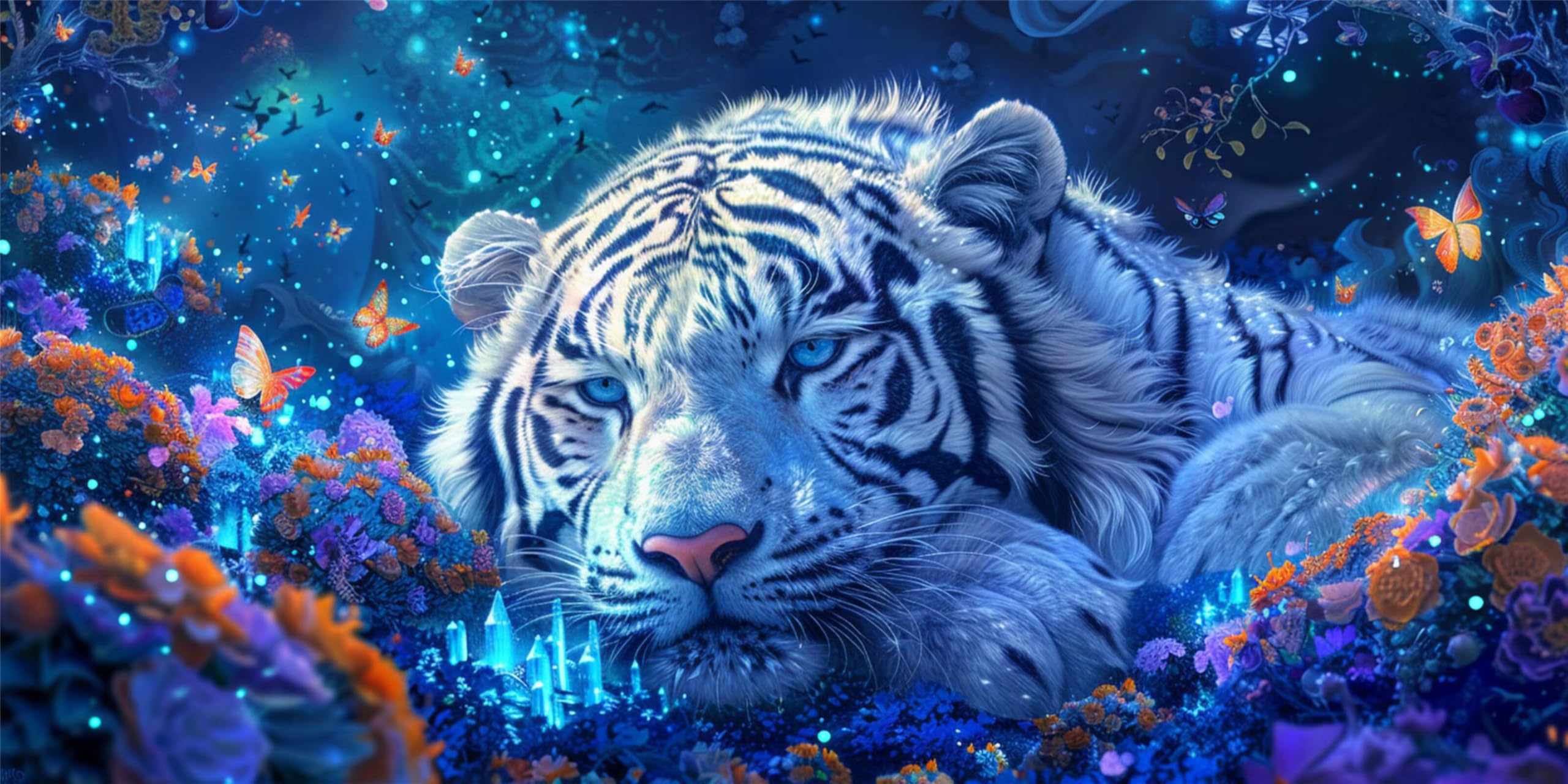Zestawy do sztuki diamentowej ze zwierzętami, dla dorosłych, 5D, diamentowy obraz, tygrys 2026, design, nowy, okrągły, pełny zestaw artystyczny, do samodzielnego wykonania haftu krzyżykowego, zestaw