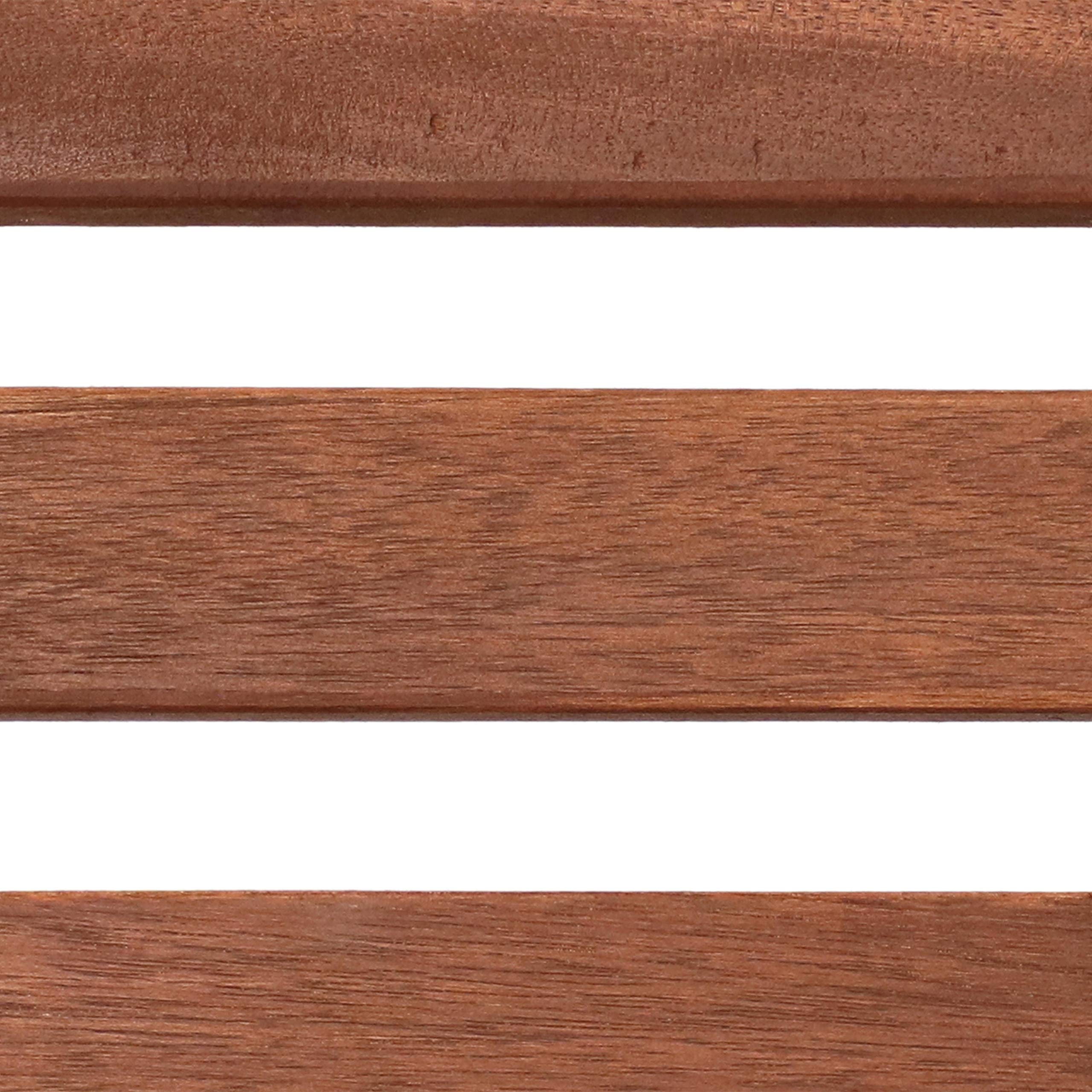 Meranti - Sillón de comedor de madera para exteriores con acabado de aceite de teca, juego de 2 6