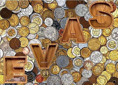 Miniatura 8 de Alcancía de madera grabada, alcancía de madera grabada, hucha con nombre de niño, alcancía de madera de 9 x 9 pulgadas, regalo para niños, regalo de