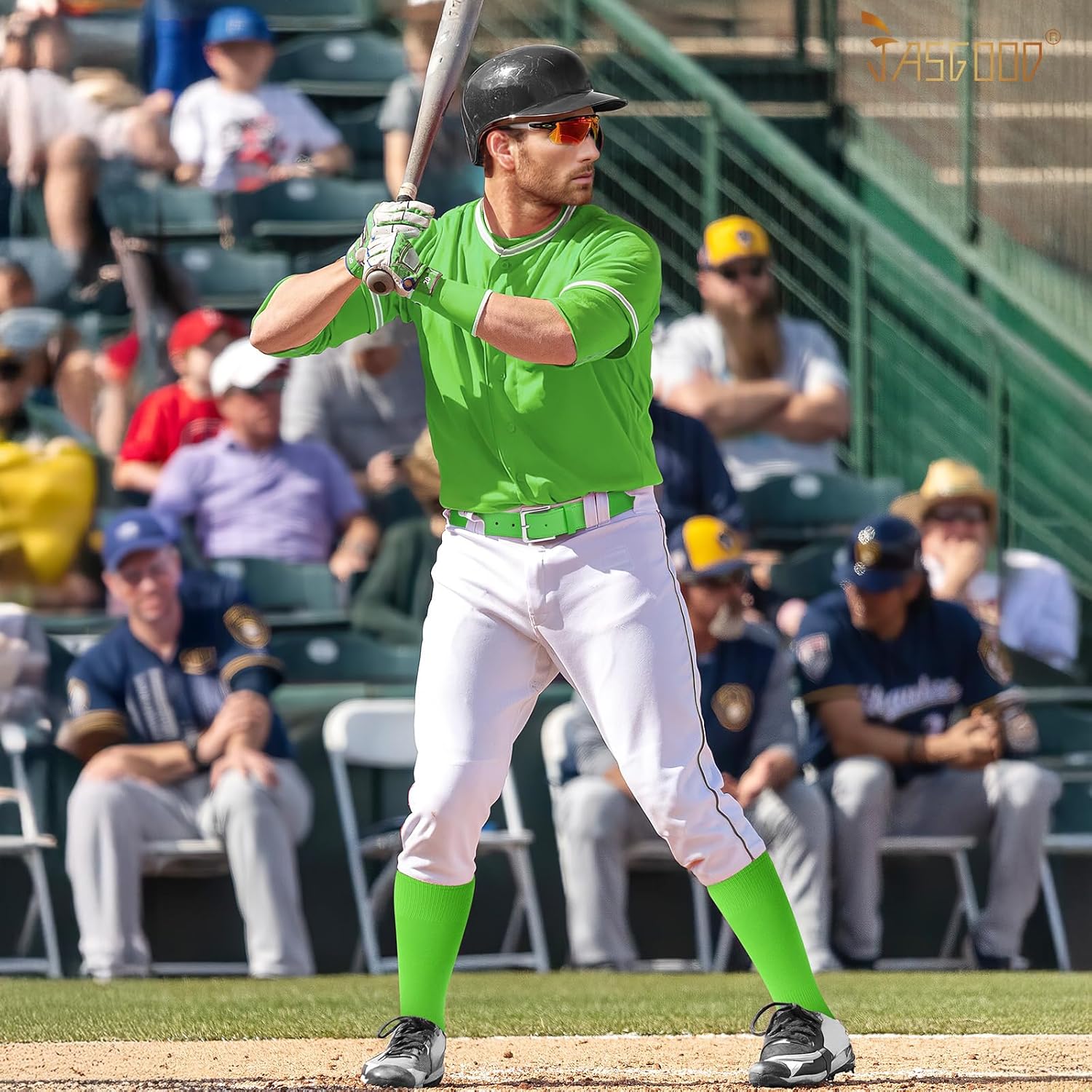 Baseball Socks and Belt for Youth Adult Softball Socks Combo Elastic Waist Belt for Men Kids Boys Girls Women JASGOOD - Image 3