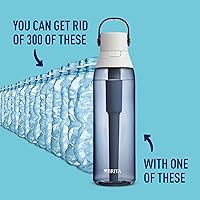 Vista 2 de Brita - Botella de agua con filtro sin BPA, 26 oz Noche estrellada