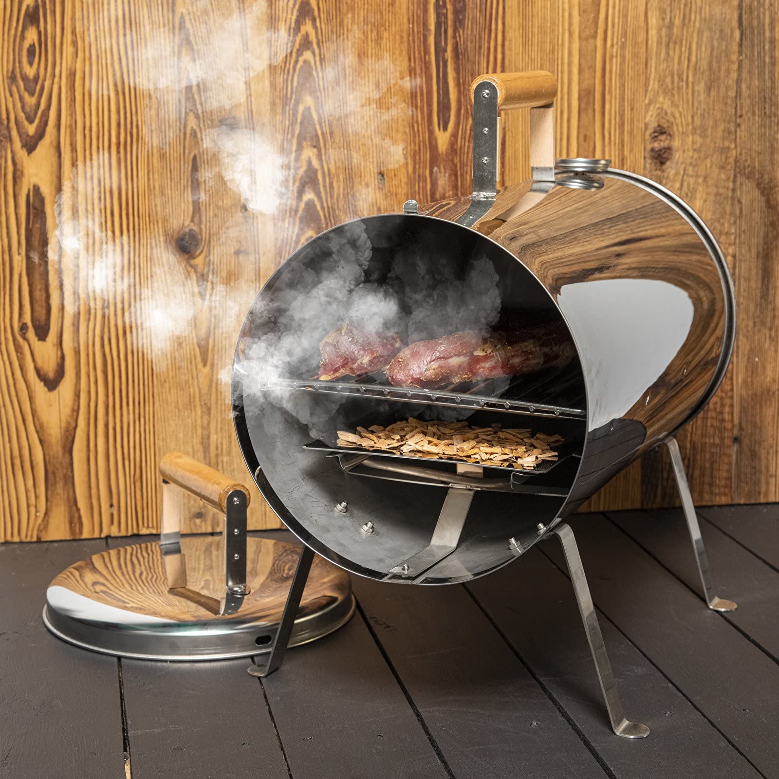 BROWIN Elektrischer Räucherofen 330020 | Kompakt und mobil, Perfekt für unterwegs, Vielseitig einsetzbar, Einfache Bedienung, Ideal für Fisch, Fleisch und Gemüse