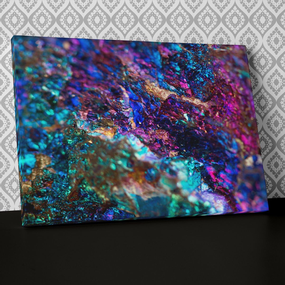 sparkle mineral geode stone Canvas Wall Art Abstract Picture Print AB698