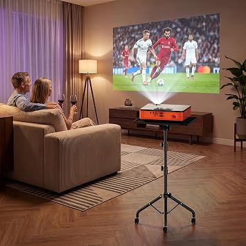 Projector Stand Tripod, Portable Projector Floor Stand with Wheels