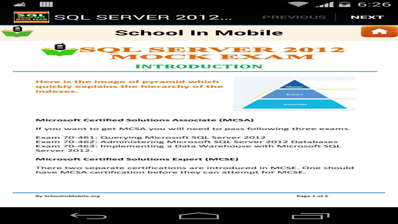SQL Server 2012 Mock 1000+Qns - App on Amazon Appstore