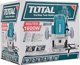 Tupia Coluna Manual 12mm 1600W TOTAL Pinça 6, 8, 12mm 1/2 E 1/4 TR111216