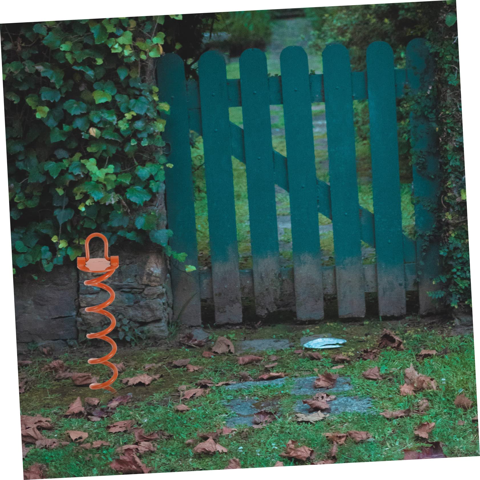 GANAZONO 1Pc Outdoor Spiral Stake for Lawn Garden Durable Fixator for Tents Trampolines Camping and Picnics Heavy Duty Ground Pegs for All Soil Types Easy to Install and Remove