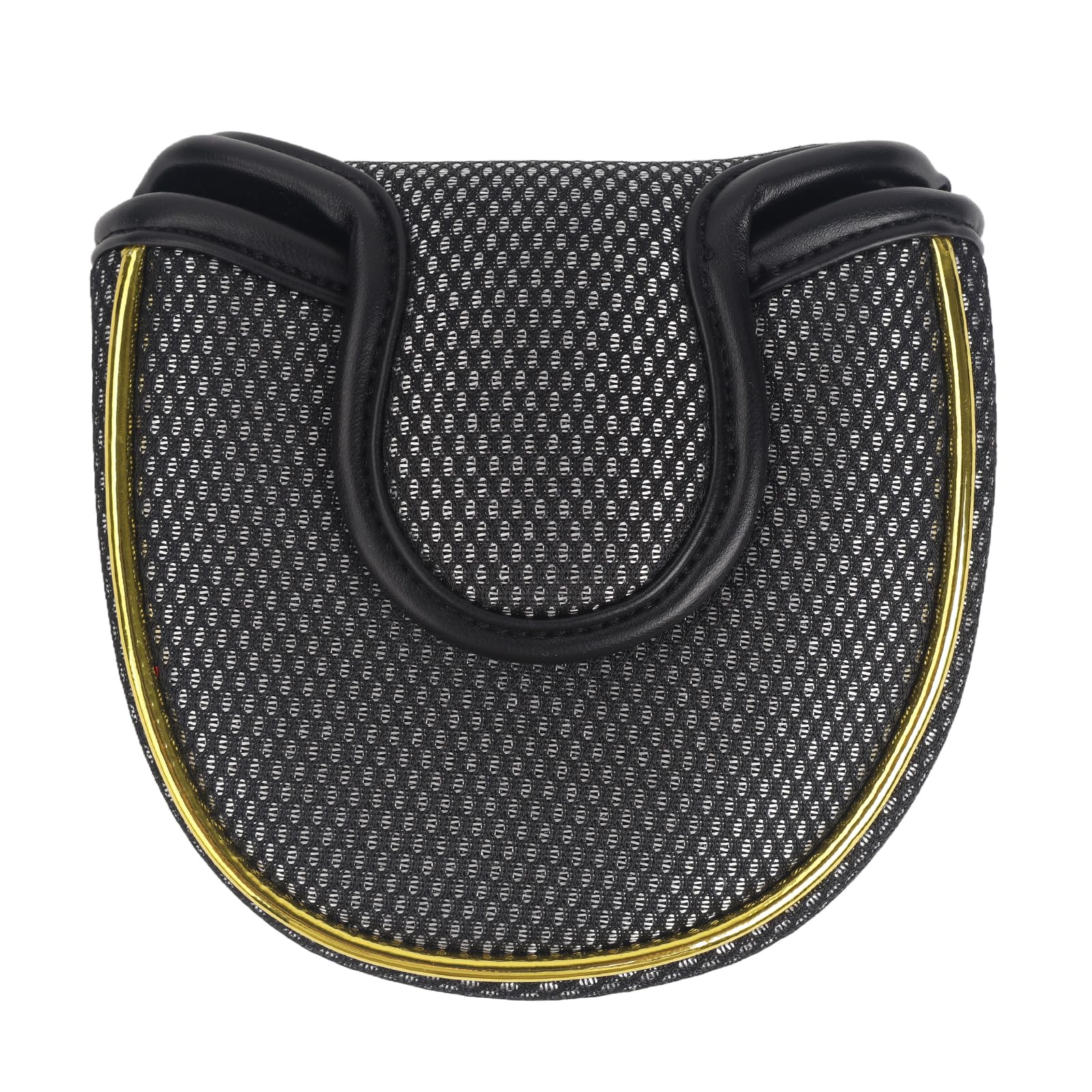 Andux Gold Putter Cover Golf Putter Head Covers Semicircle MT/TG28 Black