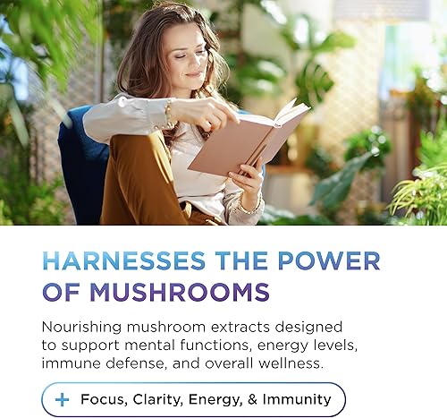 Miniatura 4 de DR. EMIL NUTRITION Suplemento de 10 hongos para claridad mental, enfoque y apoyo inmunológico. Suplemento nootrópico funcional de hongos con