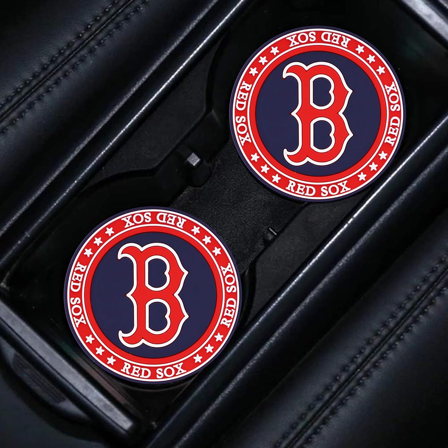 2 Pack Car Cup Coasters for Red Sox Car Accessories- Protection Car Cup Holder of Car Interior Silicone Coaster .(for HW-BD) - Image 3