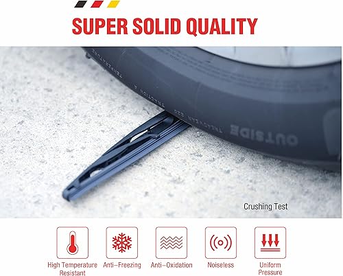 Miniatura 3 de Repuesto de limpiaparabrisas trasero de silicona de 8 pulgadas (8-A) para Lexus CT200h 2017-2011 Scion xD 2014-2008 para Toyota Prius C 2019-2012