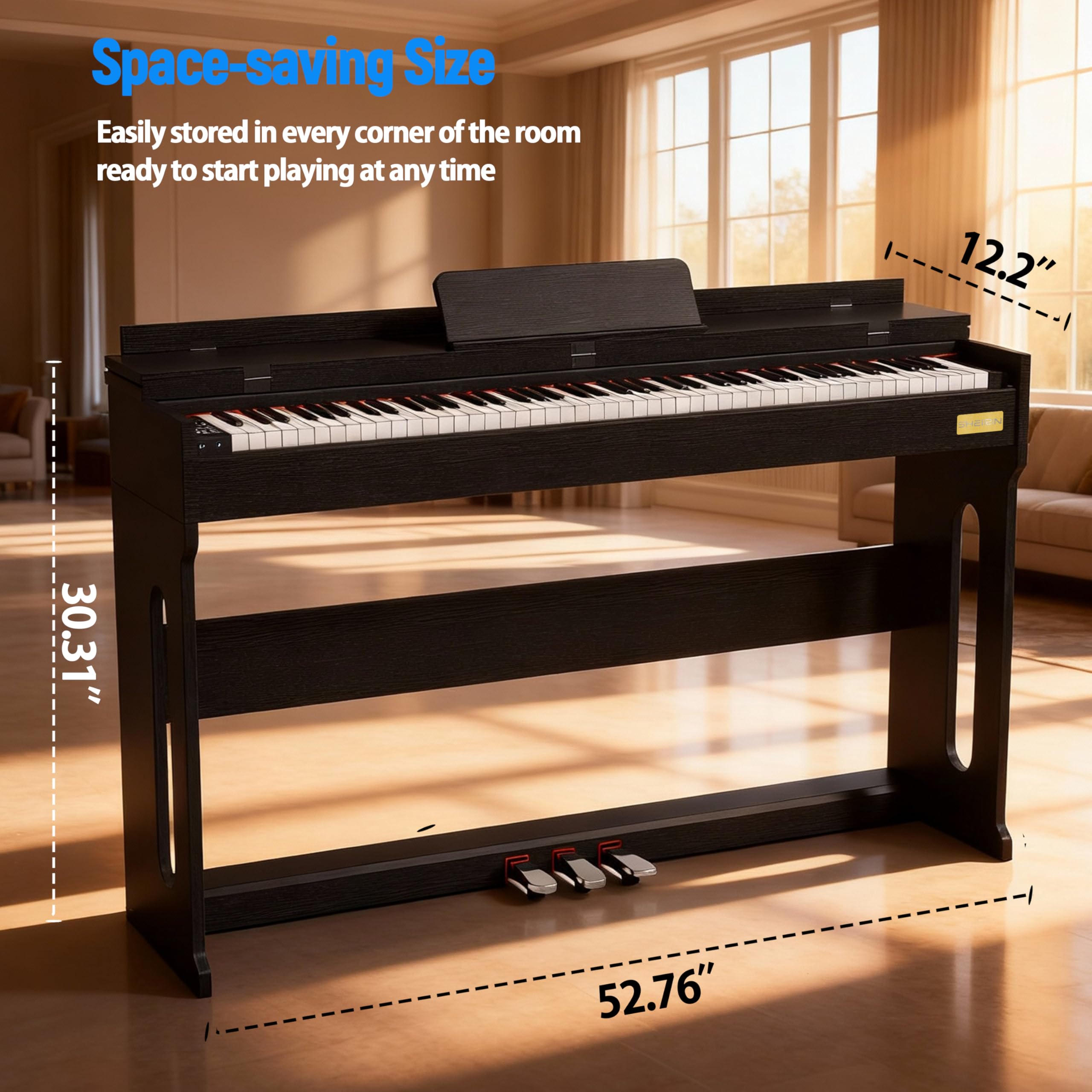 Amazon.com: Sheirin Digital Piano Keyboard 88 Keys,Touch-Sensitive