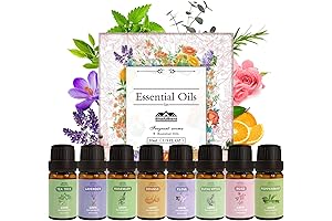 8 Pack Organic Aromatherapy Essential Oil Set: A Symphony of Pure Scents
