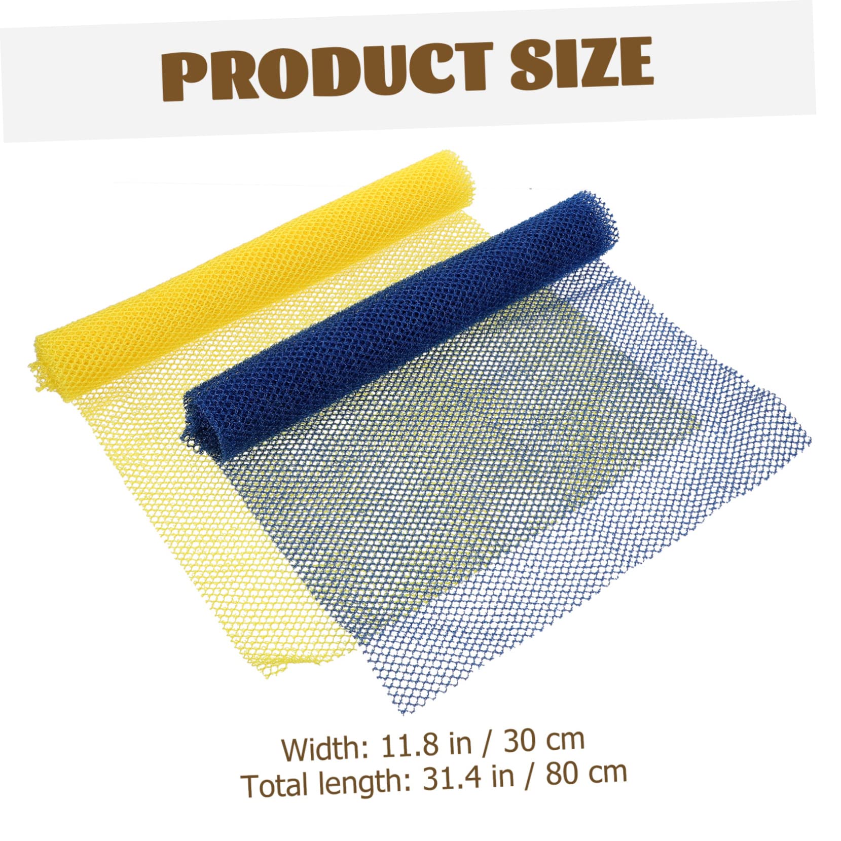 Vaguelly 2pcs African Bath Net Exfoliating Shower Scrubber for Deep Cleaning and Skin Care Body Wash Cloth for Men Women Strong Water Absorption