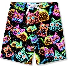 Idgreatim Teens Boys Swim Trunks Quick Dry Beach Swimwear UPF 50+ Board Shorts with Mesh Lining 6-14 Years