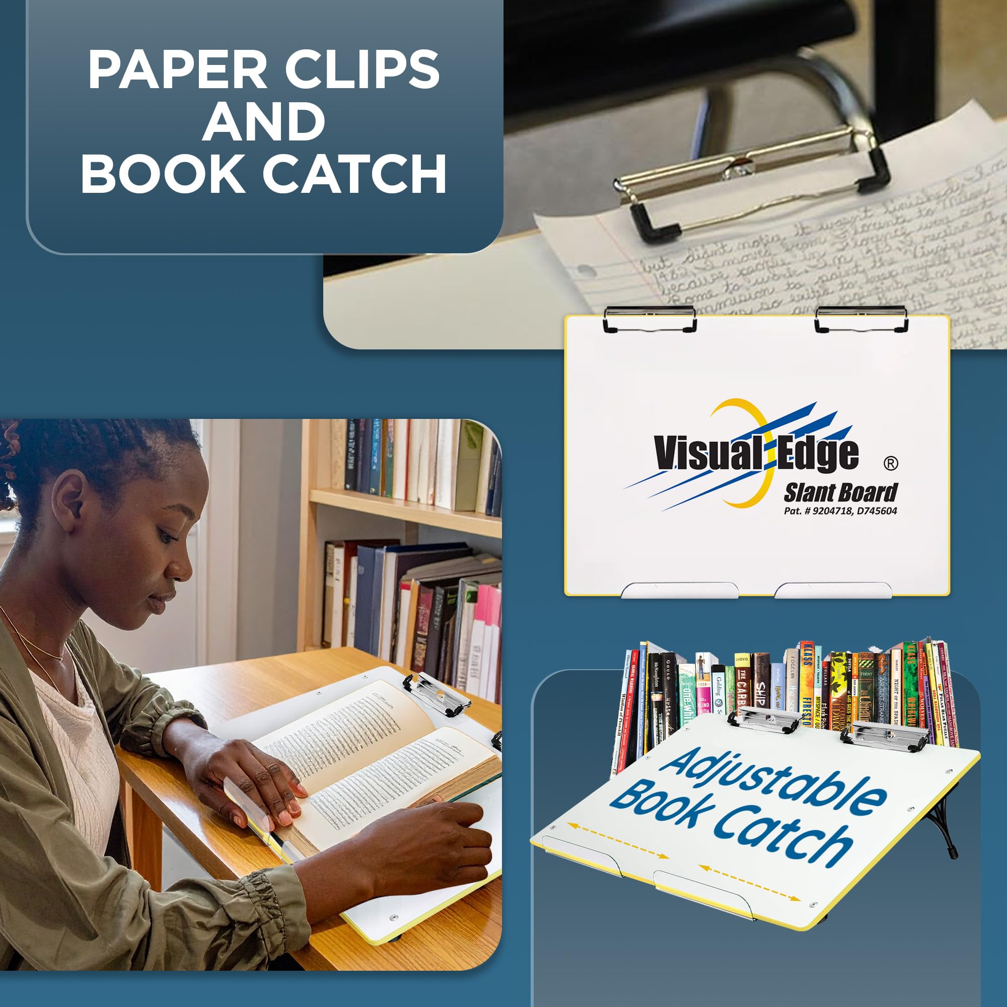 Slant Board For Writing & Reading - Adjustable, 22° Angle, Magnetic Whiteboard, Portable Kids & Adult Workstation - Yellow - View #11
