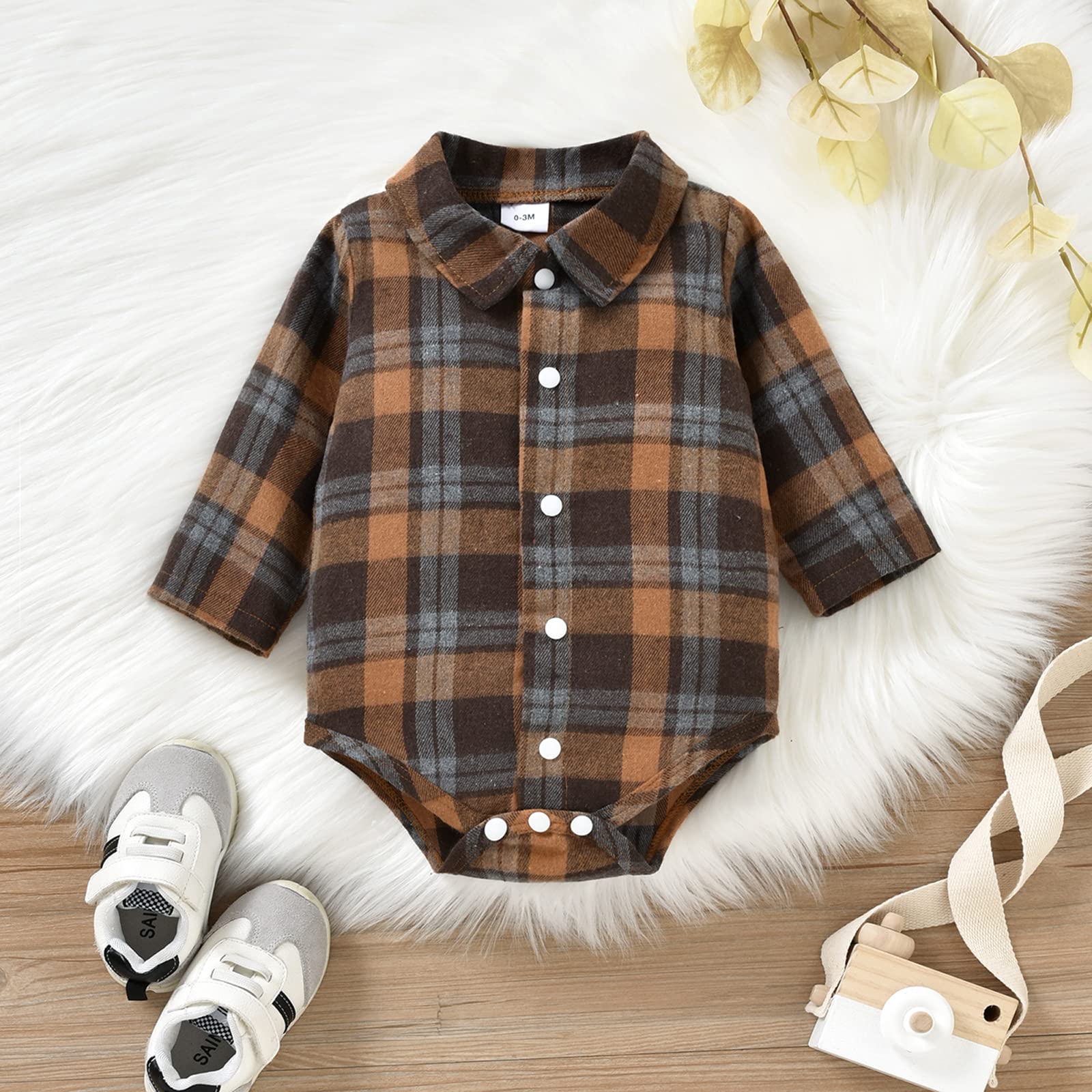 Himllauen Baby Jungen Kleidung Strampler Latzhose Set Bekleidungssets für Jungen Baby Set Neugeborene Geschenk