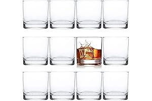 Kingrol 10 oz Double Old Fashioned Whiskey Glasses