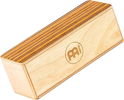 Meinl Percussion Coctelera de madera con exótico zebrano superior e inferior, tamaño pequeño, no fabricado en China - Cuerpo de abedul báltico,