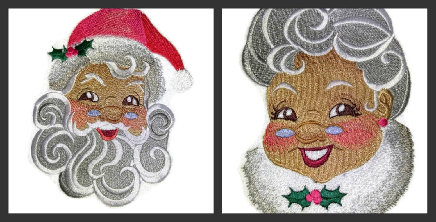 Merry Christmas [So-Sweet Santa Claus] Embroidered Iron on/Sew Patch [5.9" *7"] [Made in USA]