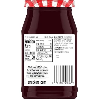 Smucker's Seedless Red Raspberry Jam, 12-Ounce (Pack of 6)