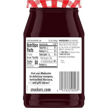 Smucker's Seedless Red Raspberry Jam, 12 Ounces