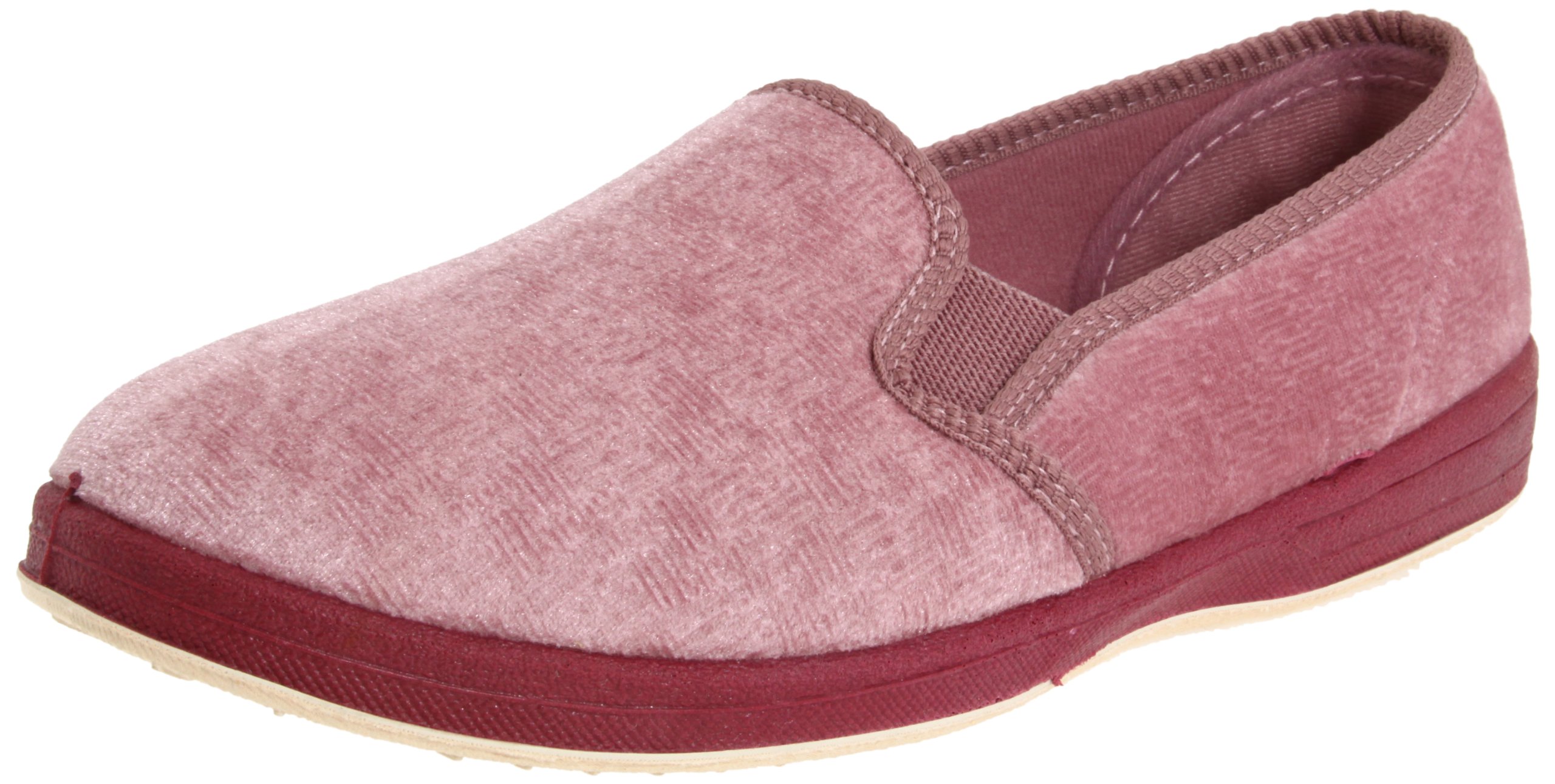 FoamtreadsDebbie Slipper,Dusty Rose Velour,8.5 M US