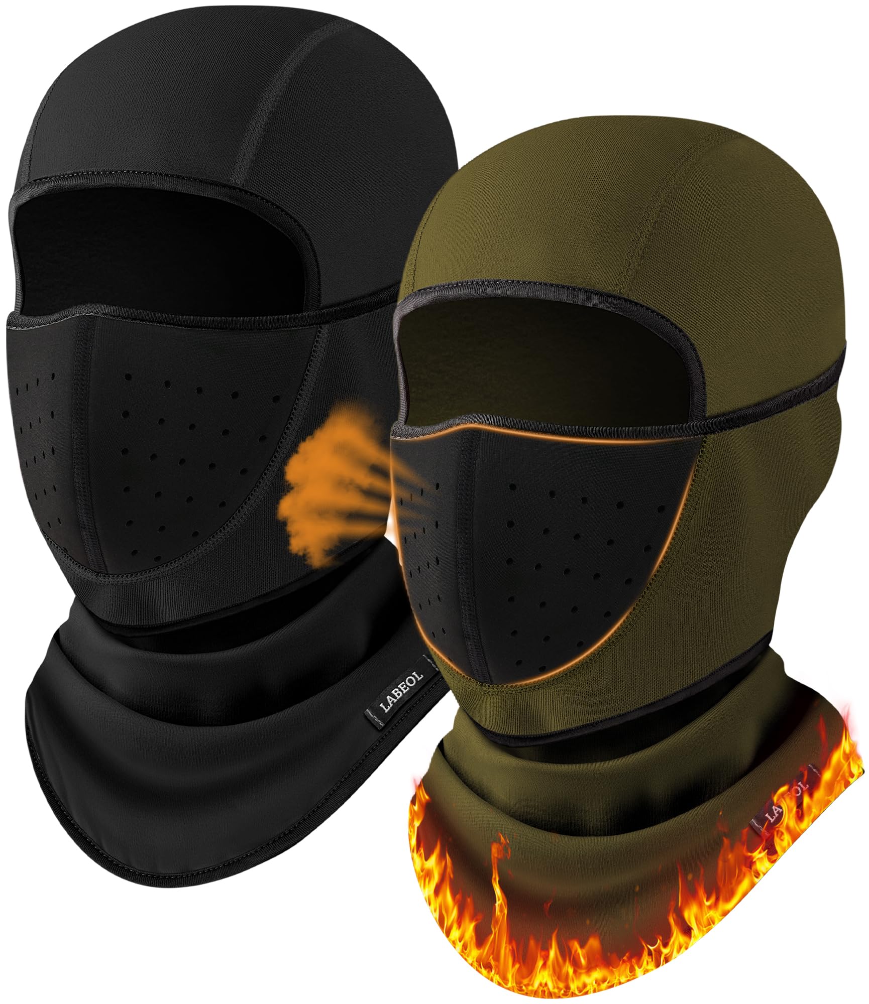Labeol Winter Balaclava Ski Mask with Breathable Mesh Mask Warm Face Cover for Men Women Cold Weather Skiing