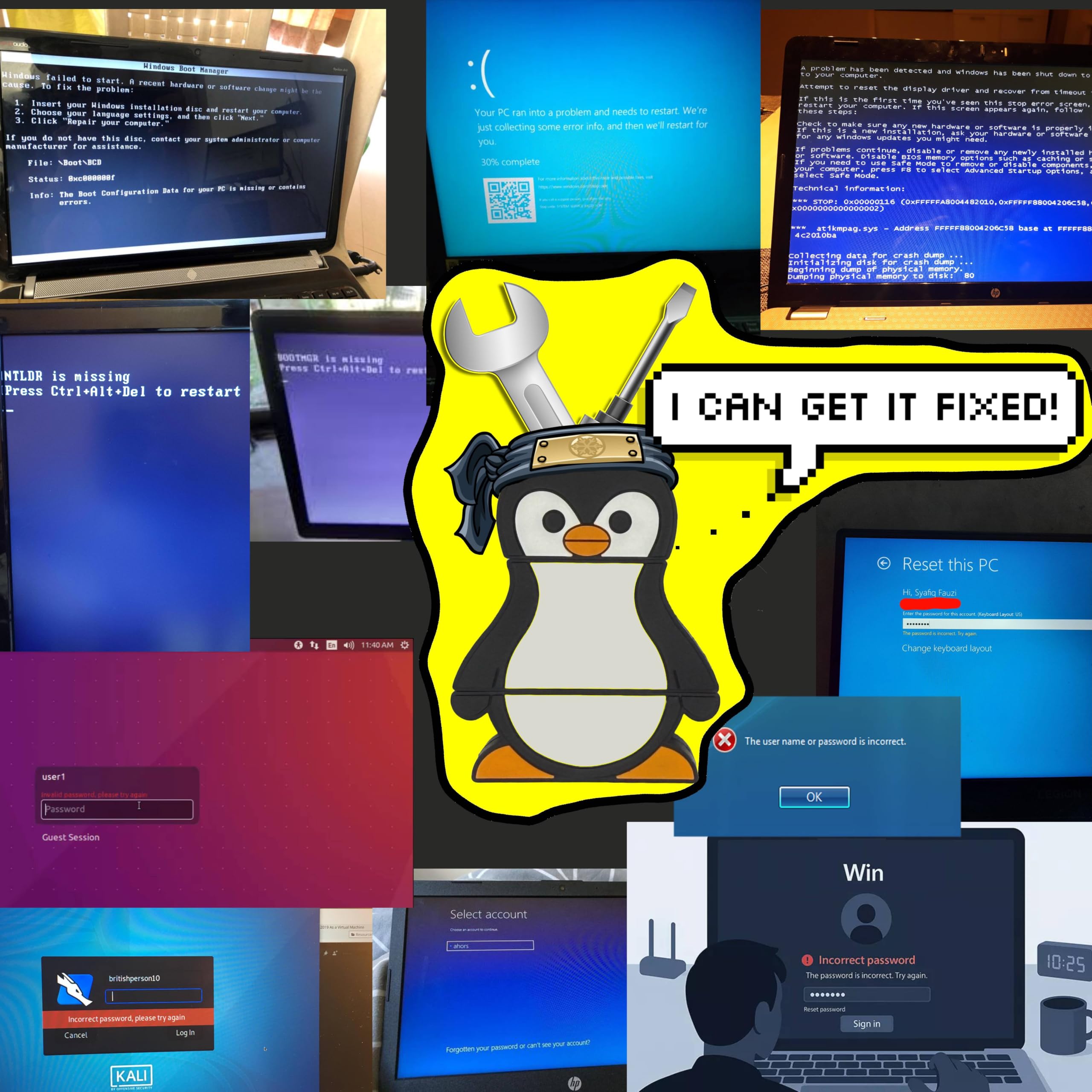 Ultimate Penguin 31 en 1 USB 3.0 de arranque (128 GB) - Kit de herramientas de arranque múltiple para Linux y Windows | Recuperación del sistema, restablecimiento de contraseña, instaladores