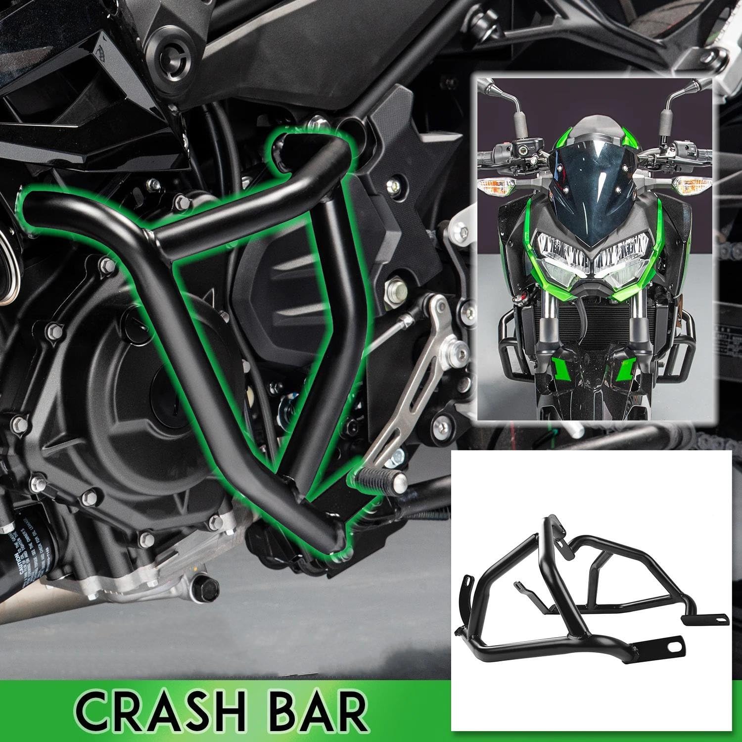 に適合するZ400 に適合するZ250 ハイウェイエンジンガード クラッシュバー に適合するZ 400 250 2018 2019 バイクの  エンジンガード カワサキ 400 250 2018-2022 2021 オートバイクラッシュバーボディフレームプロテクターア  バイク用エンジンハイウェイガード クラッシュ ... GFGRGE(グフグゲ) に適合するZ400 に適合するZ250 クラッシュバー に適合するZ 400 250 2018 2019