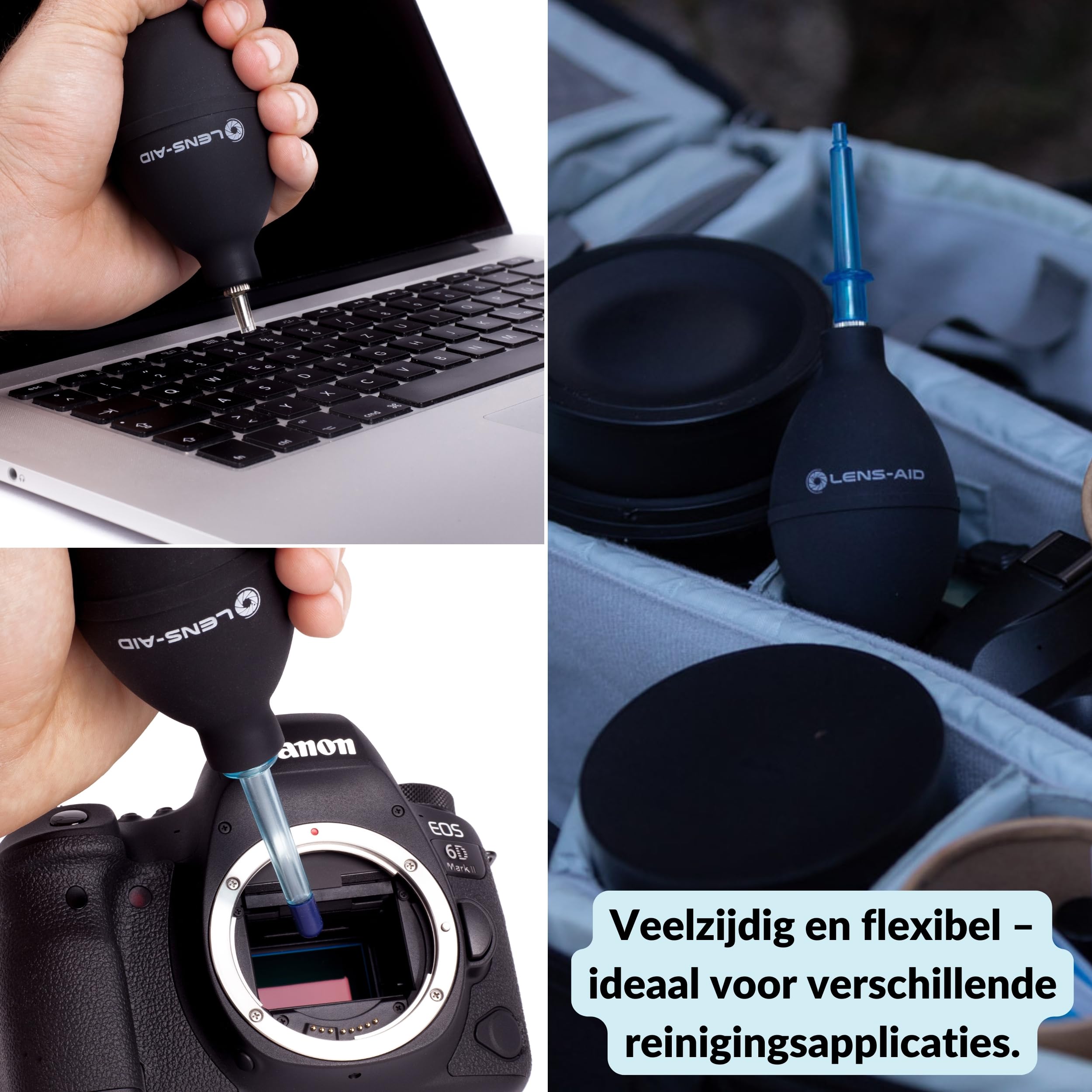 Kit Entretien Objectifs Photo Lot De 2 Soufflets à Bulles Pour Nettoyage - Appareil Photo, Capteurs Et Claviers Soufflet Objectifs